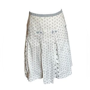 Anthropologie Odille Sailor Nautical Anchor Skirt